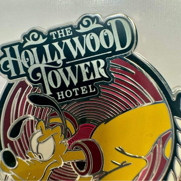 NWT. Disney Parks The Hollywood Tower Hotel Minnie Mouse Pin New With Card back. - Picture 2 of 9
